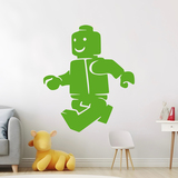 Kinderzimmer Wandtattoo: Figur Lego zu Fuß 2