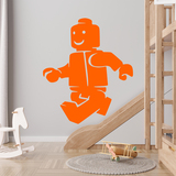 Kinderzimmer Wandtattoo: Figur Lego zu Fuß 3
