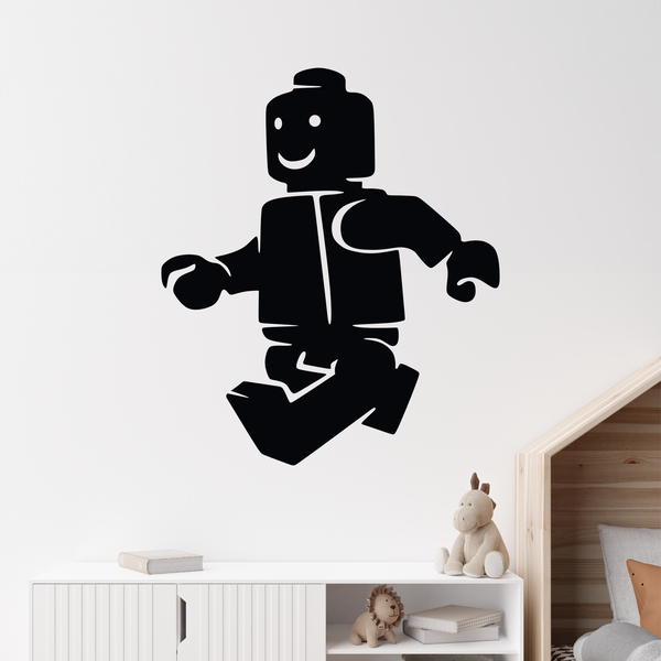 Kinderzimmer Wandtattoo: Figur Lego zu Fuß