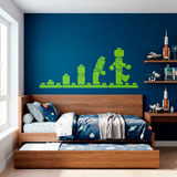 Kinderzimmer Wandtattoo: Evolution Lego Figuren 11