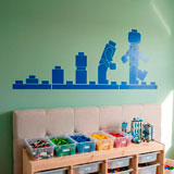 Kinderzimmer Wandtattoo: Evolution Lego Figuren 12