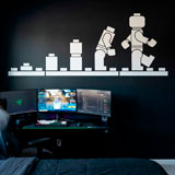 Kinderzimmer Wandtattoo: Evolution Lego Figuren 13