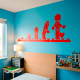 Kinderzimmer Wandtattoo: Evolution Lego Figuren