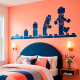 Kinderzimmer Wandtattoo: Evolution Lego Figuren