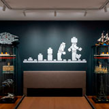 Kinderzimmer Wandtattoo: Evolution Lego Figuren