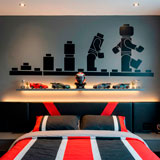 Kinderzimmer Wandtattoo: Evolution Lego Figuren 18