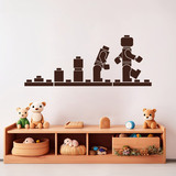 Kinderzimmer Wandtattoo: Evolution Lego Figuren 3