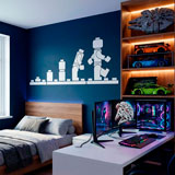 Kinderzimmer Wandtattoo: Evolution Lego Figuren 22