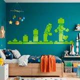 Kinderzimmer Wandtattoo: Evolution Lego Figuren
