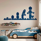 Kinderzimmer Wandtattoo: Evolution Lego Figuren 23