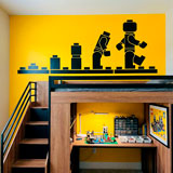 Kinderzimmer Wandtattoo: Evolution Lego Figuren