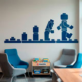 Kinderzimmer Wandtattoo: Evolution Lego Figuren