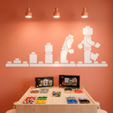 Kinderzimmer Wandtattoo: Evolution Lego Figuren 8