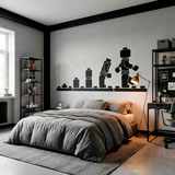 Kinderzimmer Wandtattoo: Evolution Lego Figuren