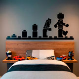Kinderzimmer Wandtattoo: Evolution Lego Figuren 10