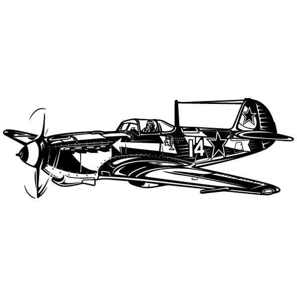 Wandtattoos: Shturmovik Sowjetisches Jagdflugzeug