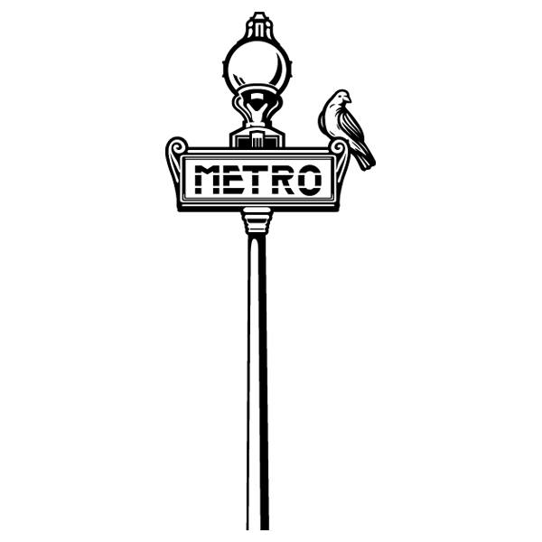 Wandtattoos: Pariser Metro-Schild