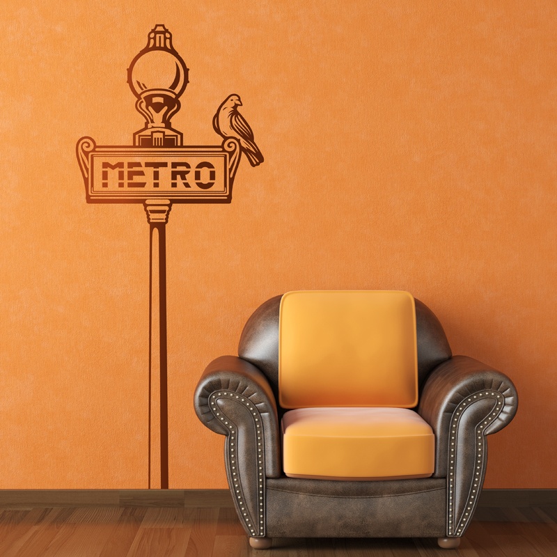 Wandtattoos: Pariser Metro-Schild