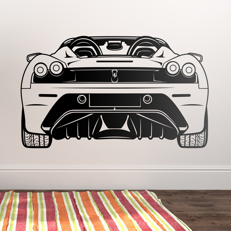 Wandtattoos: Ferrari F430, hinten