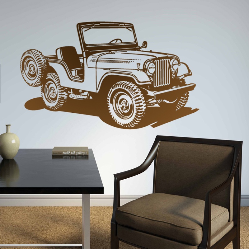 Wandtattoos: Jeep Zweiten Weltkrieg