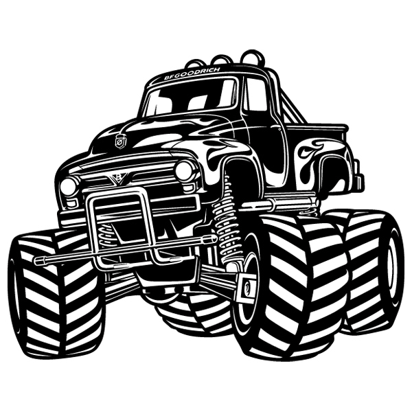 Wandtattoos: Monster Truck BigFoot
