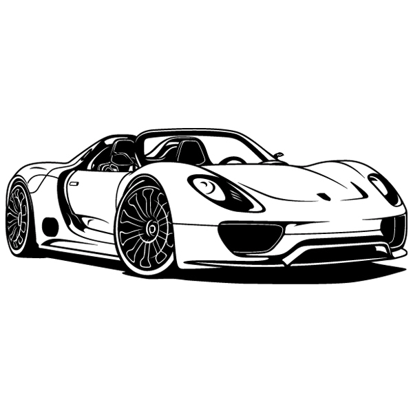 Wandtattoos: Porsche 918 Spyder