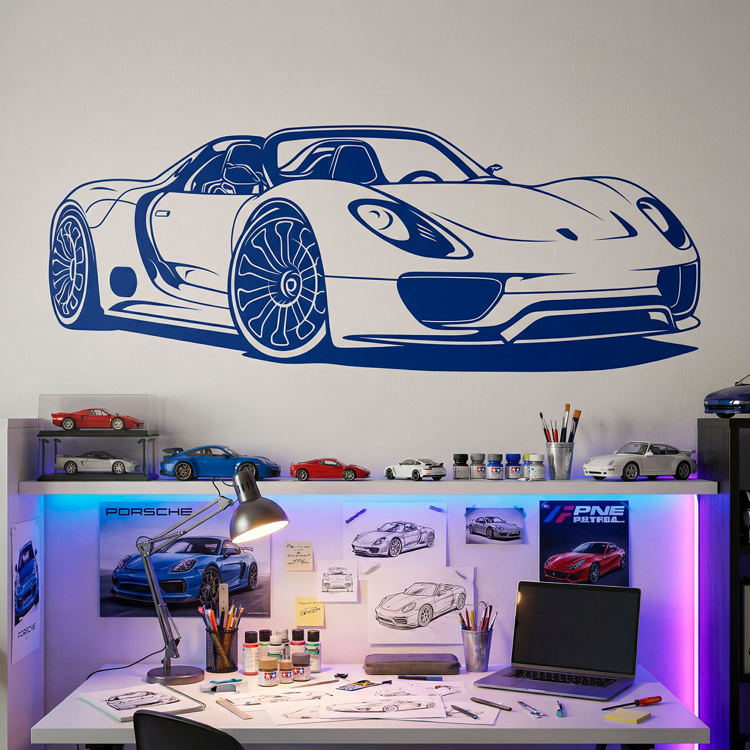 Wandtattoos: Porsche 918 Spyder