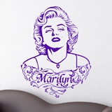 Wandtattoos: Marilyn Monroe Ornamente und Text 3