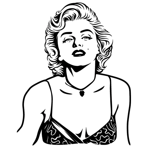 Wandtattoos: Marilyn Monroe