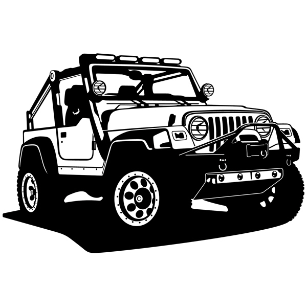 Wandtattoos: Jeep Wrangler