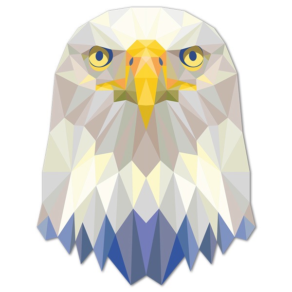 Wandtattoos: Eagle-Kopf-Origami