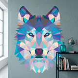 Wandtattoos: Wolfskopf-Origami 12