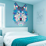 Wandtattoos: Wolfskopf-Origami 17