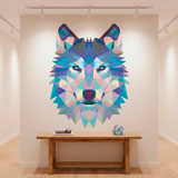 Wandtattoos: Wolfskopf-Origami 6