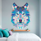 Wandtattoos: Wolfskopf-Origami 8