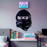 Kinderzimmer Wandtattoo: Gesicht von Lego Ninja. 11