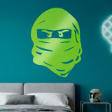 Kinderzimmer Wandtattoo: Gesicht von Lego Ninja. 14