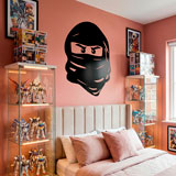 Kinderzimmer Wandtattoo: Gesicht von Lego Ninja. 17