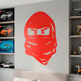 Kinderzimmer Wandtattoo: Gesicht von Lego Ninja. 18