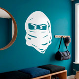 Kinderzimmer Wandtattoo: Gesicht von Lego Ninja. 6