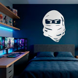 Kinderzimmer Wandtattoo: Gesicht von Lego Ninja. 9