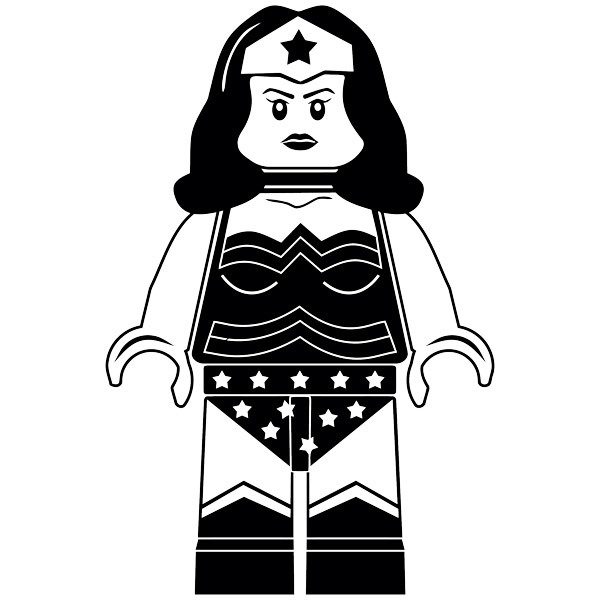Kinderzimmer Wandtattoo: Abbildung Lego Wonder Woman