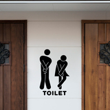 Wandtattoos: Icons lustig Bad WC 2