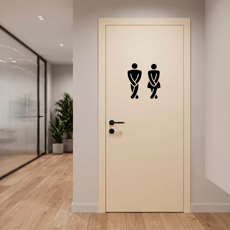 Lustig Bad WC-Symbole 6/10