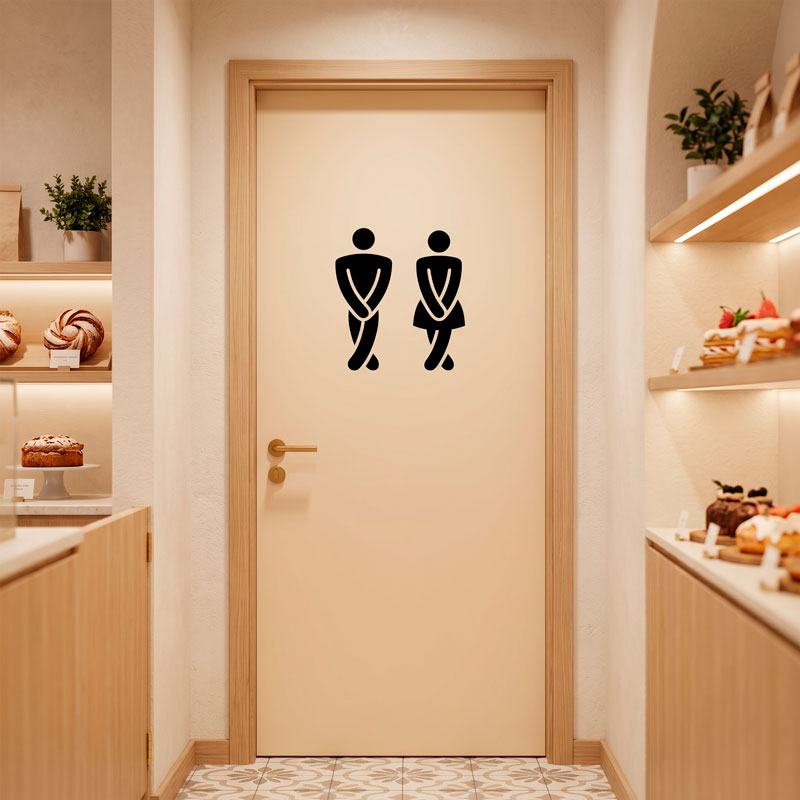Lustig Bad WC-Symbole 8/10