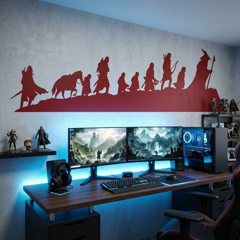 Wandtattoos: Skyline Der Herr der Ringe