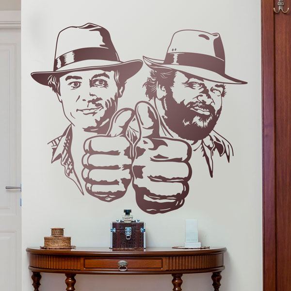 Wandtattoos: Bud Spencer und Terence Hill