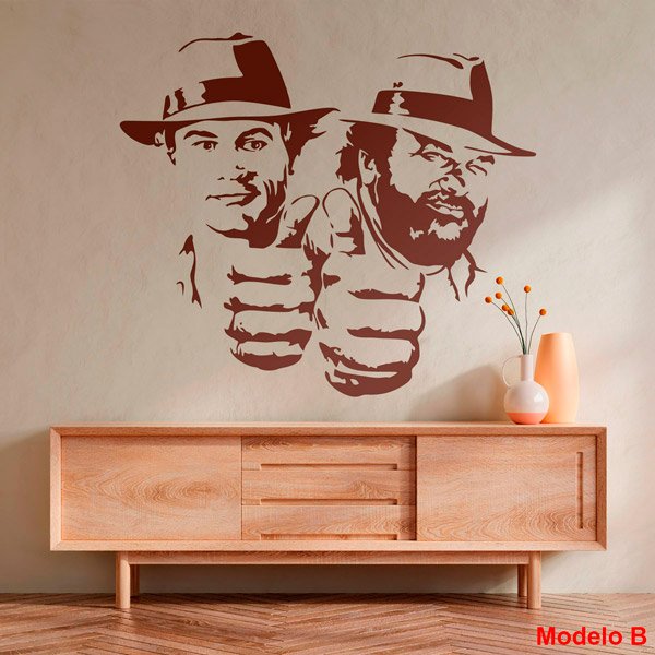 Wandtattoos: Bud Spencer und Terence Hill