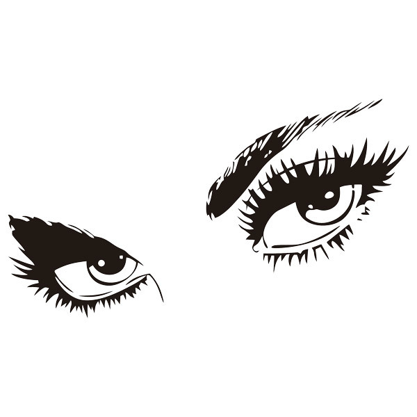 Wandtattoos: Feminine Augen