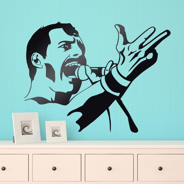 Wandtattoos: Freddy Mercury Queen